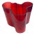 Iconic Alvar Aalto Savoy Vase Ruby Red Iittala Finland Scandinavian For Sale
