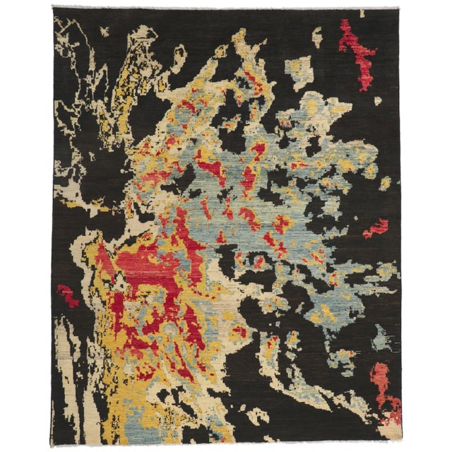 Jackson Pollock Modern Style Rug, 07'11 X 09'09 For Sale - Image 9 of 12