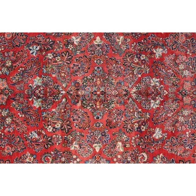 1950's Persian Sarouk , 9'3" X 12'1" For Sale - Image 4 of 11