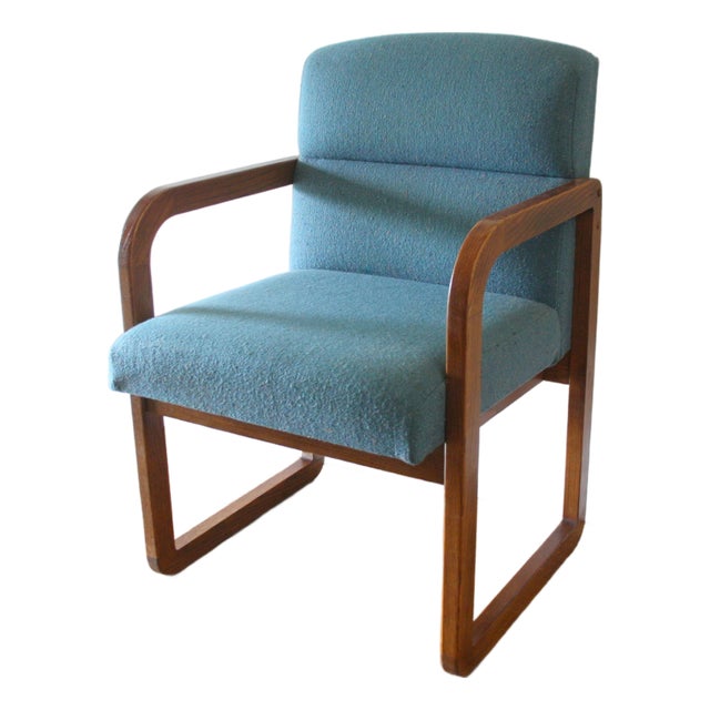 Mid Century Modern Milo Baughman Style Bentwood Arm Chair For Sale