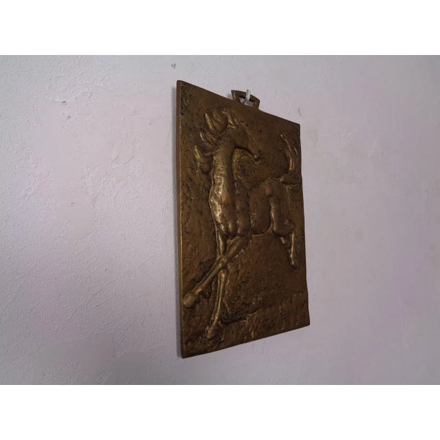 Brutalist Metal Horse Wall Panel, 1960s For Sale - Image 18 of 18