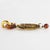 Metal Zoe Coste Boho Ethnic Chic Cocoa Brown and Gilded Resin Dangle Clip Earrings For Sale - Image 7 of 9