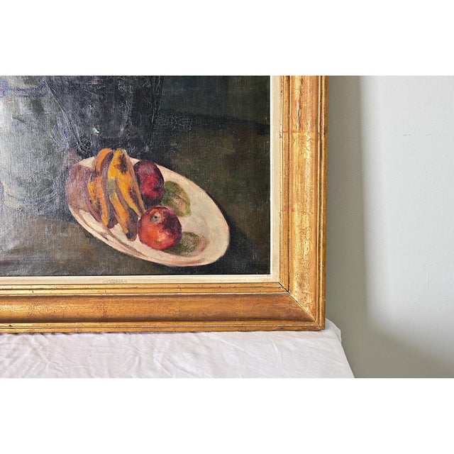 Traditional Belgian Early 20th Century Still Life in Gilt Frame For Sale - Image 3 of 12
