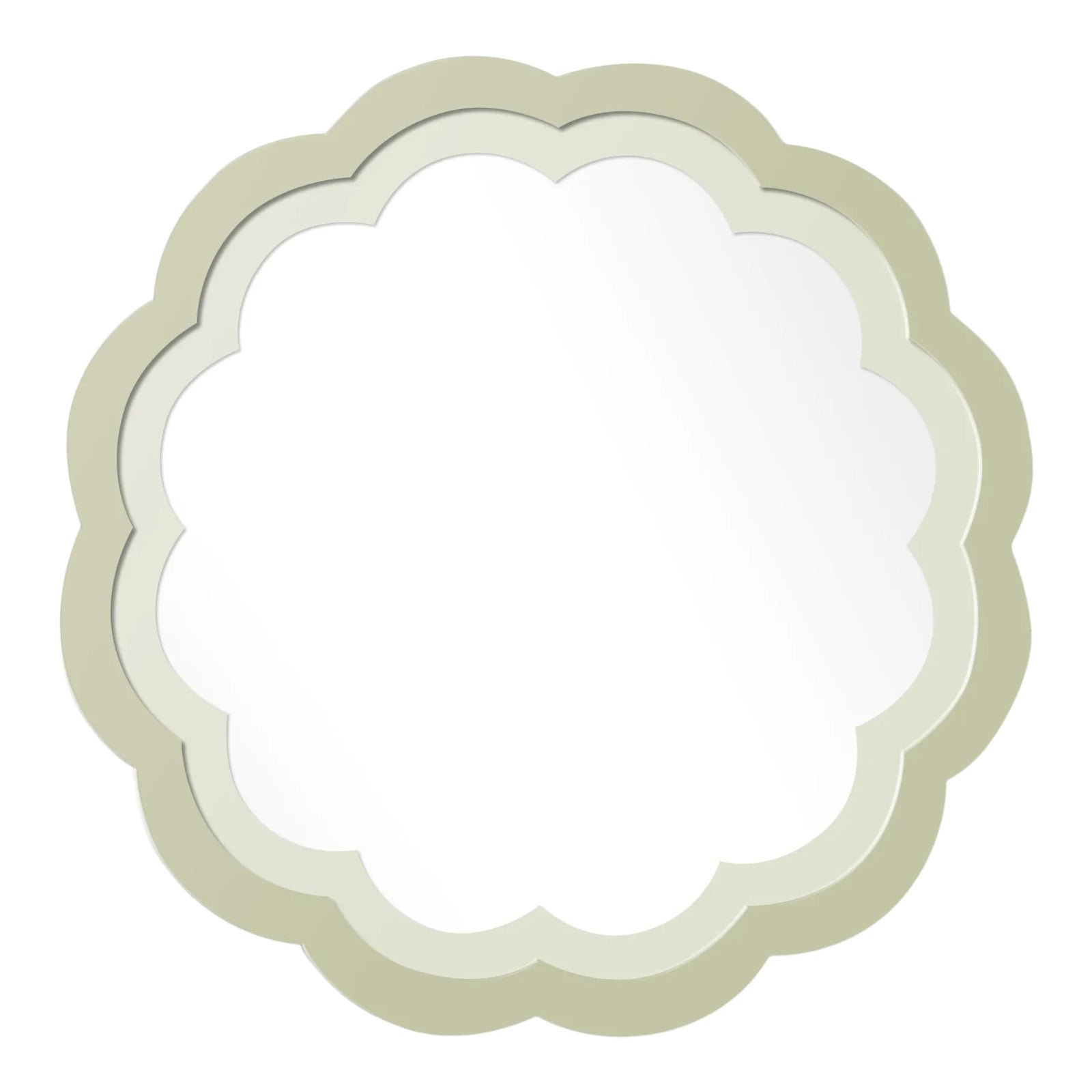 Fleur Home x Chairish Audobon Peony Circle Mirror in Cooking Apple ...