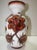1970s Vintage Italian Abstract White & Red Pottery Flower Vase For Sale - Image 5 of 11