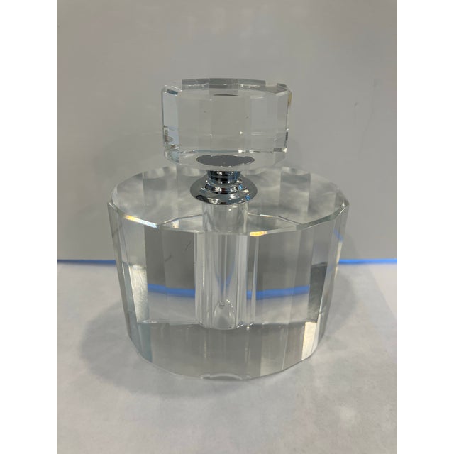 This crystal perfume is signed Oleg Cassini It retains the original box It has been never used