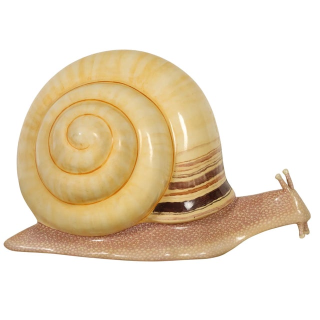 1980s Rare Sergio Bustamante Signed/Numbered Snail Sculpture For Sale - Image 5 of 6