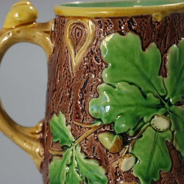 Minton Majolica Acorn and Snail Jug/Pitcher For Sale - Image 9 of 9