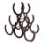 Vintage Horseshoe Wine Rack For Sale