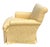 English Nancy Corzine Alistair English Roll Arm Lounge Club Chair in Yellow Matelasse Fabric For Sale - Image 3 of 6