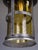 Antique Arts and Crafts Wrought Iron and Hand-Blown Amber Glass Pendant Lantern, 1890 For Sale - Image 6 of 11