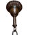 Vintage French Wrought Iron Chandelier With Forged Flowers For Sale - Image 4 of 13