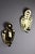 Made in Sweden A breath-taking mid-century duo of exquisite Swedish brass wall sconces, showcasing captivating hammered...