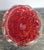 A spectacular and highly collectible Mid-Century Murano art glass vase, executed in rich ruby-red “Rubino” glass and...