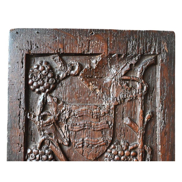 Gothic Carved Oak Panel For Sale - Image 4 of 9