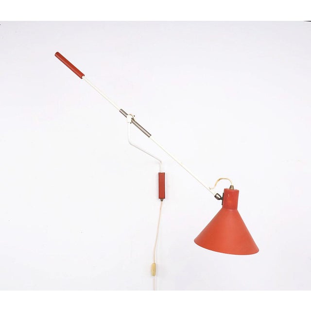 Anvia Anvia 7056 Balance Wall Lamp from J.J.M. Hoogervorst, 1950s For Sale - Image 4 of 12