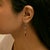 Haus of Brilliance .925 Sterling Silver Graduating Bezel Set Red Garnet Dangle Earring For Sale - Image 4 of 5