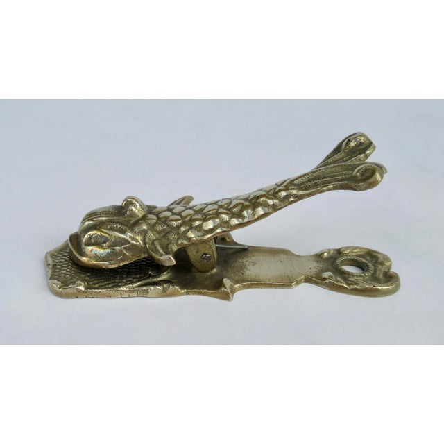 C.1960's Mid-Century Brass Koi Fish Letter Clip/Holder For Sale In West Palm - Image 6 of 10