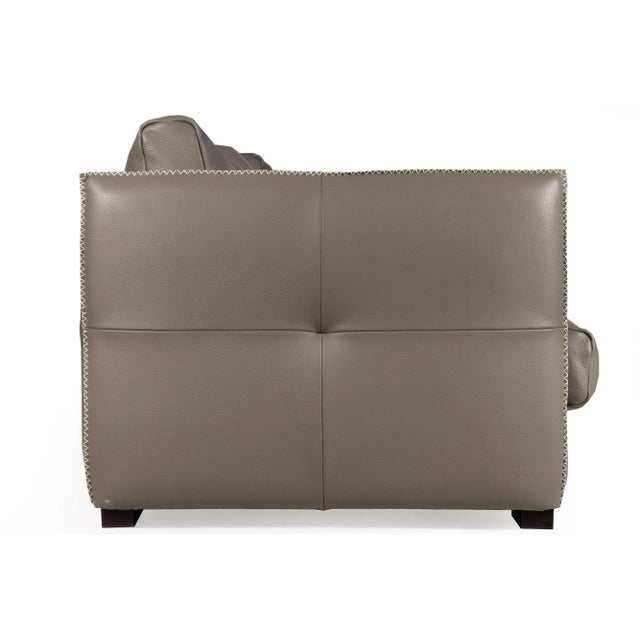 Modern Italian Stitched Leather “Alfred” Sofa by Gamma Arredamenti For Sale - Image 6 of 12