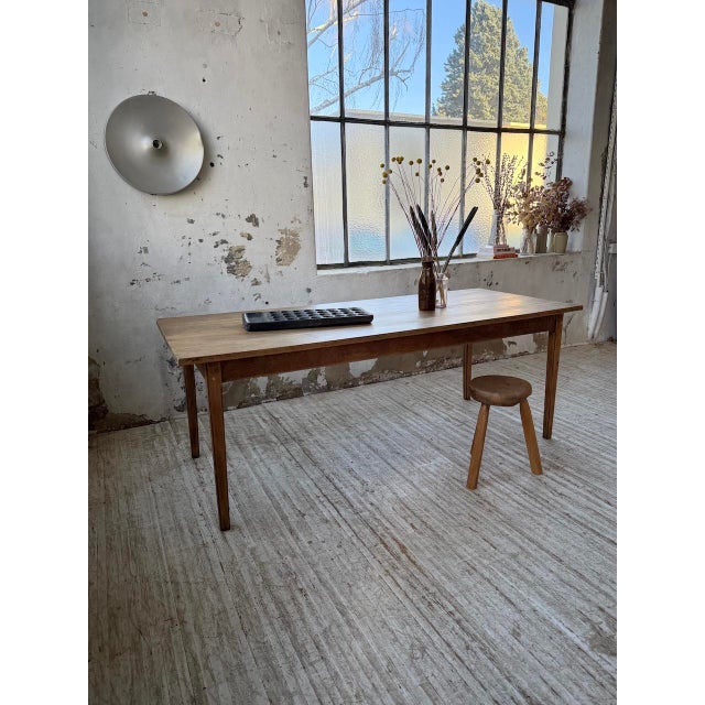 Oak Farmhouse Table, 1950s For Sale - Image 17 of 18