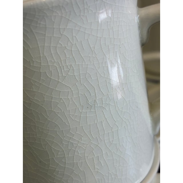 Vintage Johnson Brothers Tivoli White Cups & Saucers — Set of 28 For Sale - Image 11 of 11