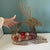 Rustic European Large Vintage Goldtone Metal Cage Woven Wire Reindeer Holiday Decoration For Sale - Image 3 of 7