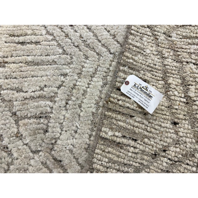Rh Halima Hand-Knotted Wool Rug — 12' × 15' Marled Ivory / Latte | Undyed Wool | High-Low Texture For Sale - Image 14 of 18