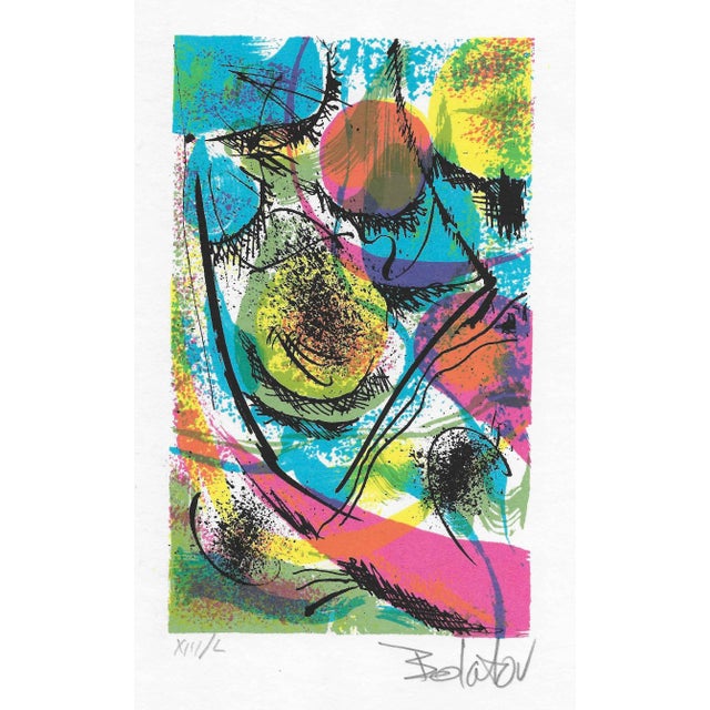 Abstract Expressionism 1980s Bolatov Abstract Serigraph For Sale - Image 3 of 3