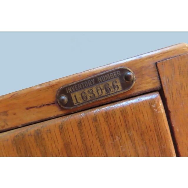 Vintage Wooden 8 Drawer Index Filing Cabinets No. 163066 For Sale In Portland, OR - Image 6 of 7