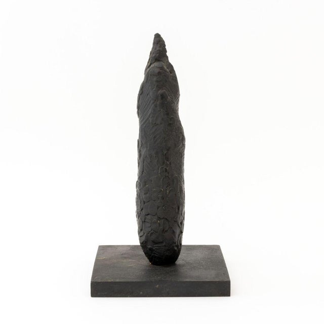 Joseph Lawrence Gardella (American, XX-XXI) Biomorphic Form Black Patinated Bronze Sculpture, unsigned, mounted on a...