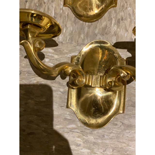 1920s Caldwell Gilt Bronze Sconces - a Pair For Sale In New York - Image 6 of 6