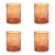 Antibes 4-Piece Set Glass Tumblers, Orange For Sale