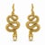 Modern Massive Snake Earrings With Opals in Opened Mouth, Pair For Sale - Image 3 of 10