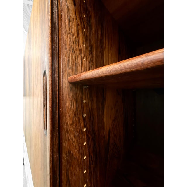 Brown Danish Rosewood Sideboard in the style of Ejvind A. Johansson, 1960s For Sale - Image 8 of 18