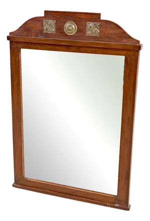 Wood Floor Mirror, Early 20th Century