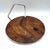 Elegant round serving tray from Sheratonn, crafted from silver-plated metal with a high-quality wood veneer top. The...