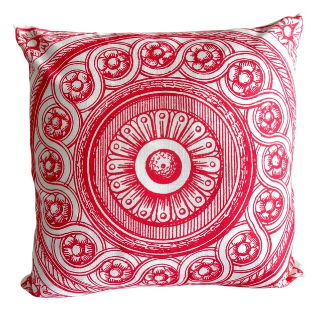 Contemporary Vizcaya Circle Filigree Medallion Pillow Cover For Sale - Image 11 of 11