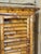 English Vintage Bamboo Wall-Mounted Bar Cabinet With Accordion Doors & Mermaid Handles For Sale - Image 3 of 12