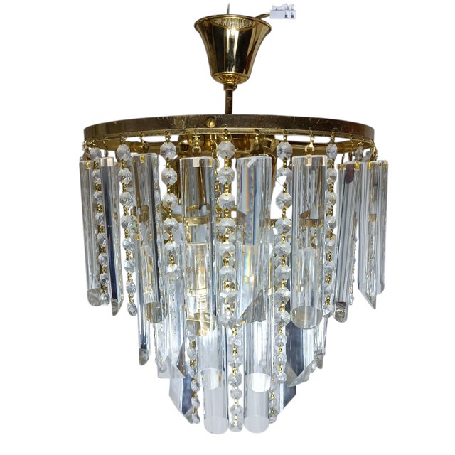 Goldenrod Murano Glass Chandelier, 1960s For Sale - Image 8 of 8