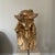 Vintage Austin Productions Inc Gold Toned Female Floral Hat Statue Sculpture For Sale - Image 9 of 10