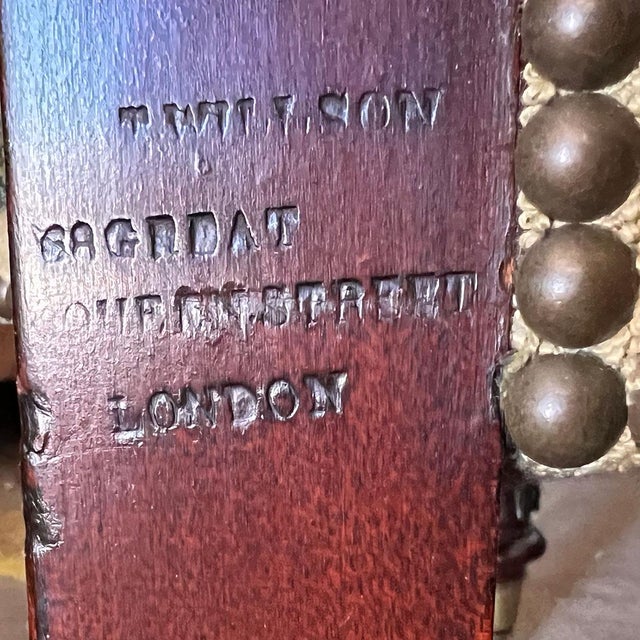 English Rare English Morgan & Saunders Mahogany Metamorphic Reading Chair For Sale - Image 3 of 10