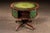 Late 19th Century Late 19th Century Victorian Revolving Séance Table With Green Leather Top and Tufted Base For Sale - Image 5 of 14