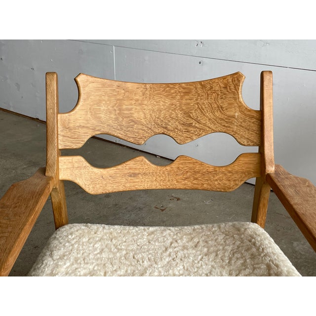 Wood Vintage Danish Razorblade Oak Lounge Chairs by Henning Kjærnulf, 1960s, Set of 2 For Sale - Image 7 of 12