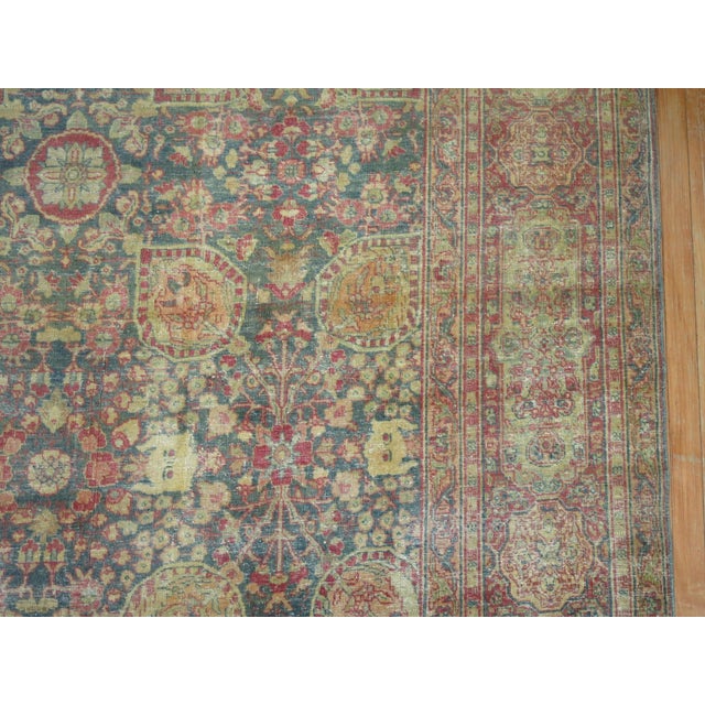 Antique Tabriz Facial Figure Rug - 11'4" x 14'10" For Sale - Image 13 of 13