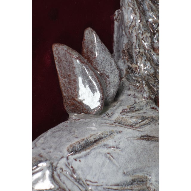 Silver Italian Ceramic Angel by Domenico Matteucci, 1960s For Sale - Image 8 of 13