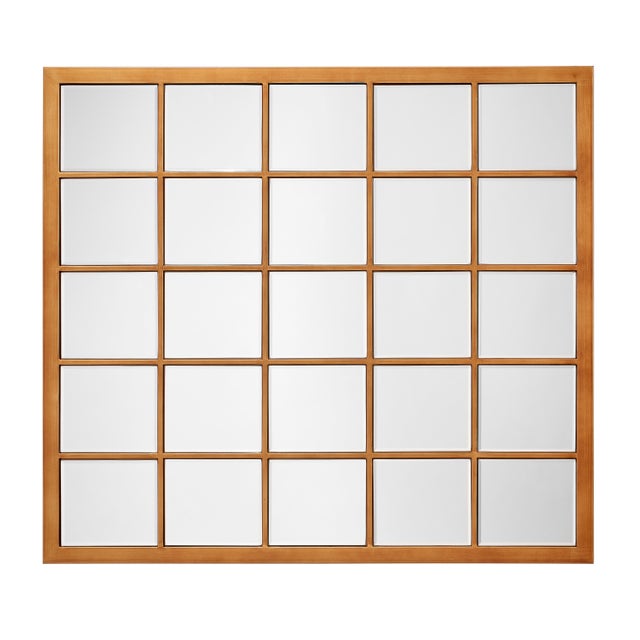 Rectangular Grid Mirror For Sale In Los Angeles - Image 6 of 6