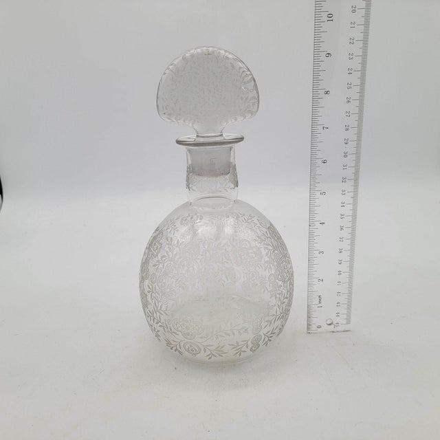 Baccarat 1940s Baccarat Marillon Decanter W/ Extra Stopper For Sale - Image 4 of 5