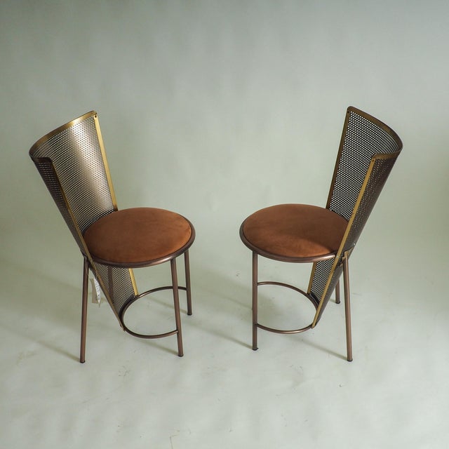 1990s Vintage Sevilla Expo 92 Chairs by Frans Van Praet for Belgochrom, 1992, Set of 2 For Sale - Image 5 of 15