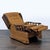 Traditional Vintage Mid-Century Platform Rocker Recliner With Wood Spindle Arms For Sale - Image 3 of 9