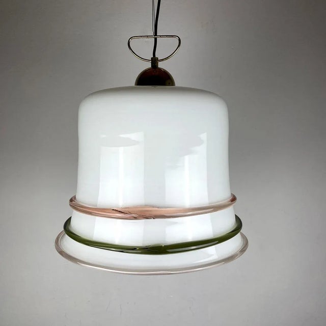 Vintage Italian Murano Glass Ceiling Lamp, 1970s For Sale - Image 6 of 14
